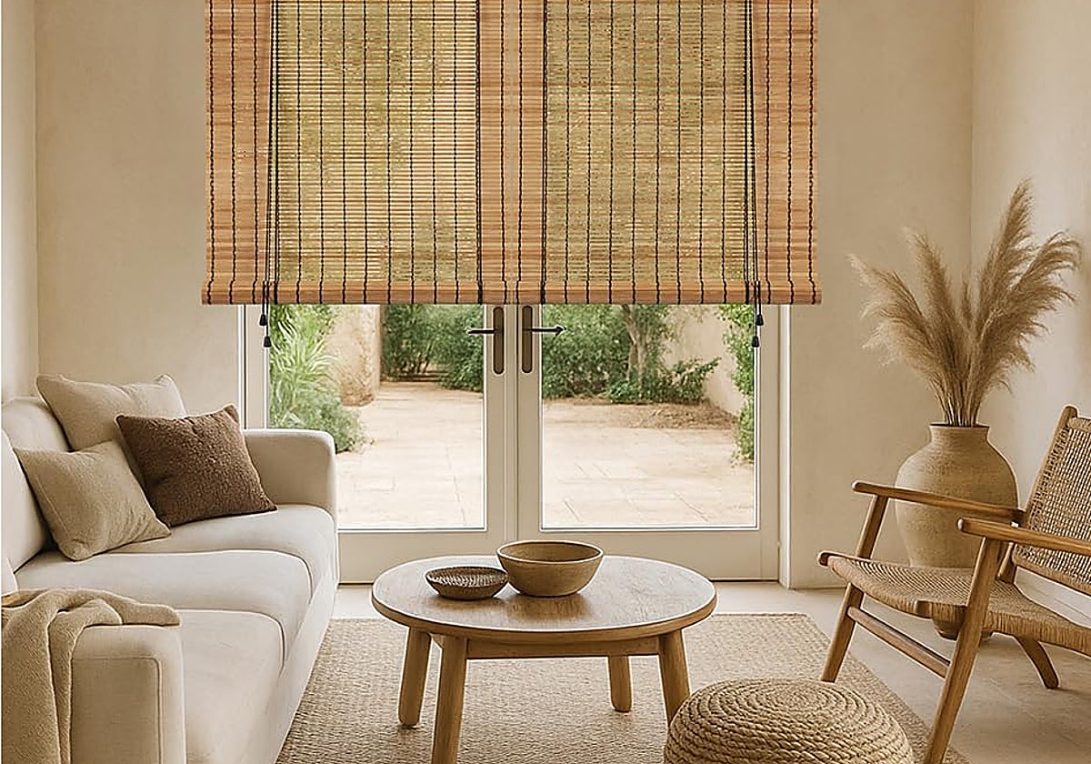 Los mejores estores, cortinas y persianas venecianas de bambú y madera para crear ambientes naturales en casa