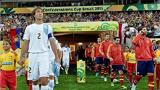 España nunca ha perdido con Uruguay en diez partidos, el primero en el Mundial de Brasil 1950
