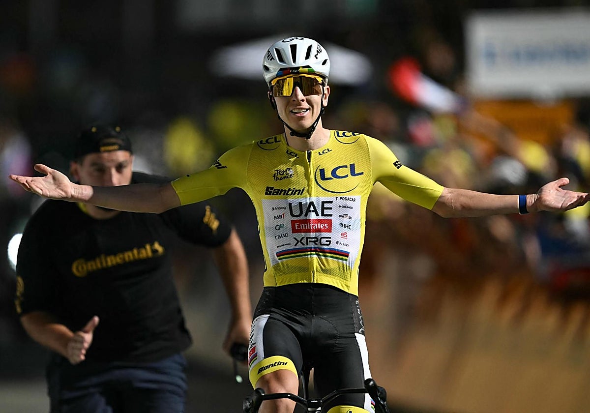 La gloria alienta a Pogacar y firma una victoria memorable en el Alpe d'Huez