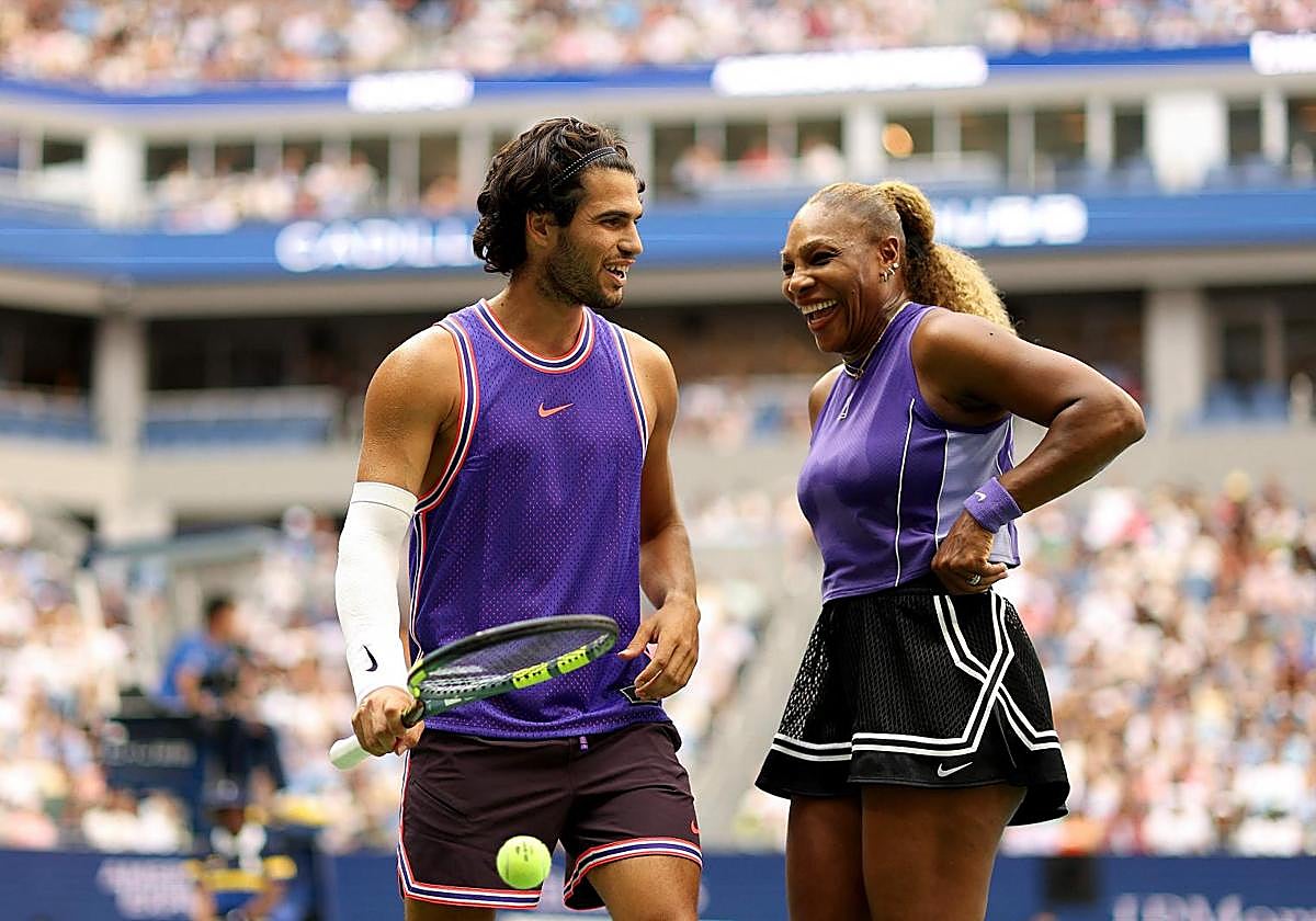 Alcaraz y Serena debutan con triunfo en el dobles mixto
