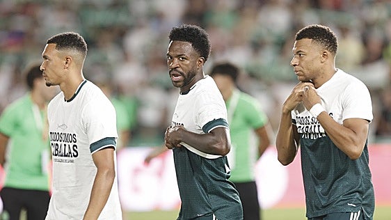 Tebas critica a Vinicius, Mbappé y Konaté: «Salir con la camiseta doblada es como salir sin ella»