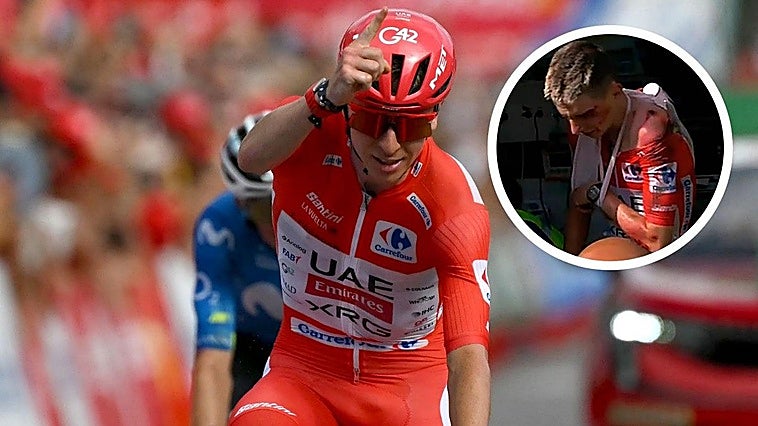 Pogacar vuelve a subirse a la bicicleta: «La clavícula y la cabeza están fuertes»