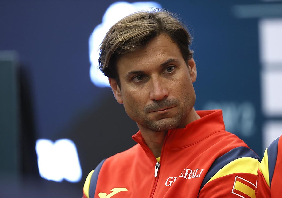 David Ferrer, capitán del equipo español de Copa Davis.