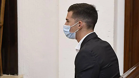 Santi Mina, durante el juicio celebrado en 2022.