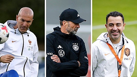 Zidane, Klopp y Xavi, estrenos de selección