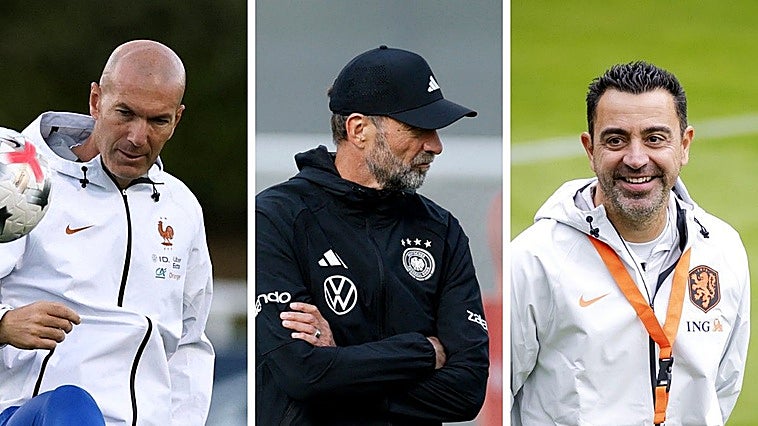 Zidane, Klopp y Xavi, estrenos de selección