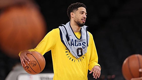 Tyrese Haliburton, durante un partido con los Indiana Pacers.