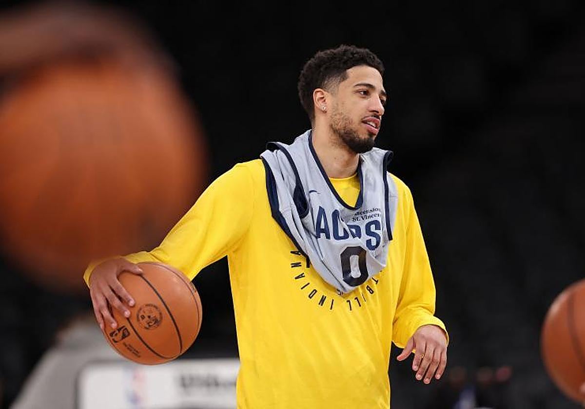 Tyrese Haliburton, durante un partido con los Indiana Pacers.