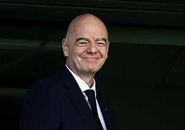 Gianni Infantino, durante el Mundial femenino sub-20, que se disputa en Polonia.
