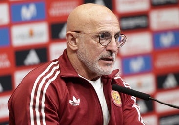 Luis de la Fuente, durante la rueda de prensa previa al partido con Inglaterra.