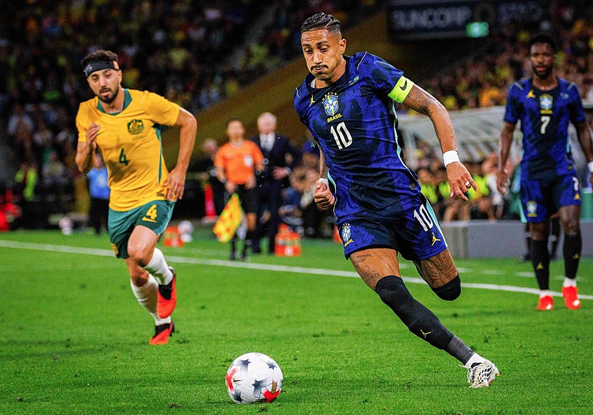 Raphina, en el partido de Brasil ante Australia.