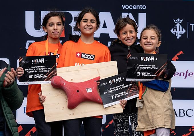 Podio infantil femenino.