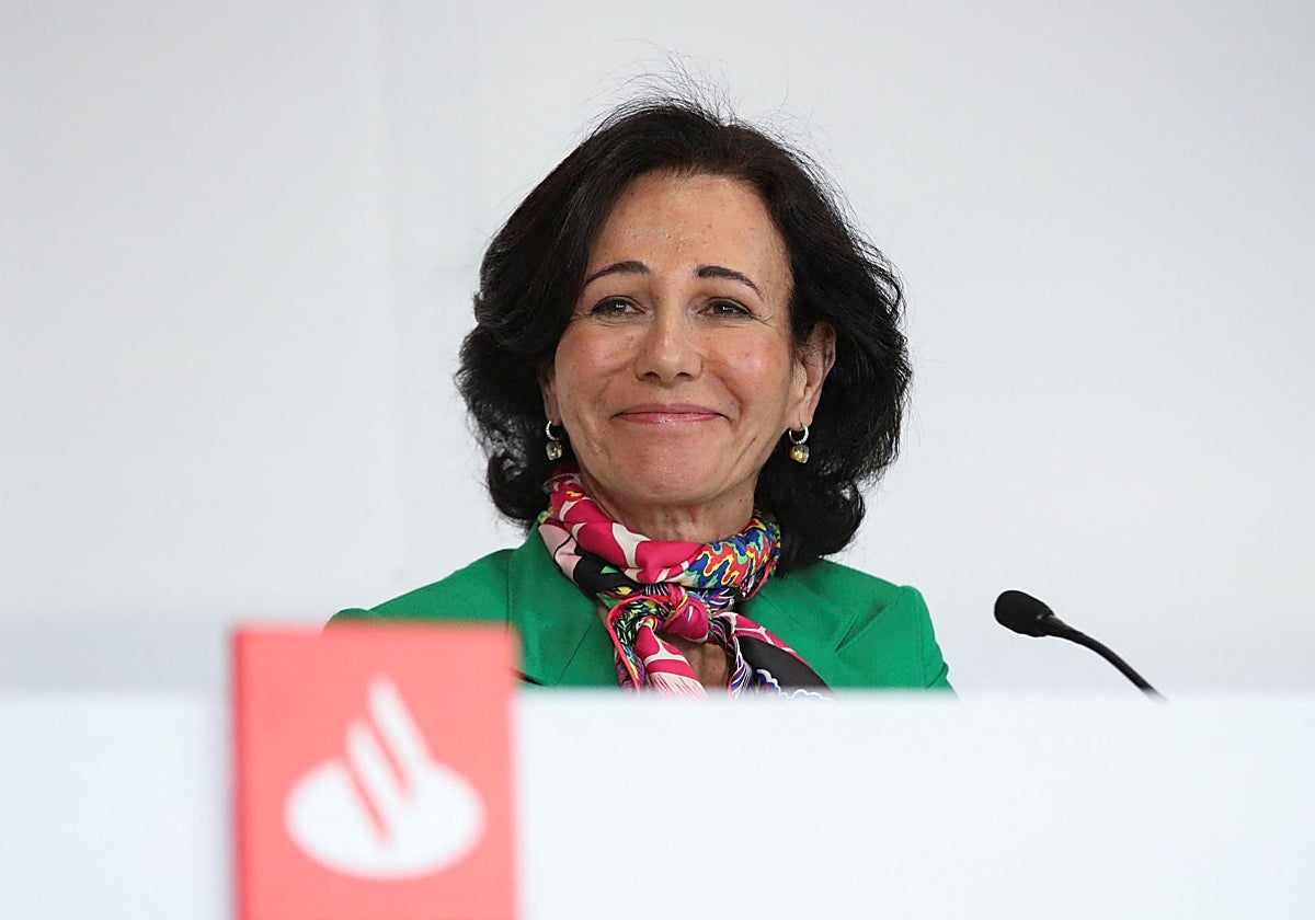 La presidenta de Banco Santander, Ana Botín.