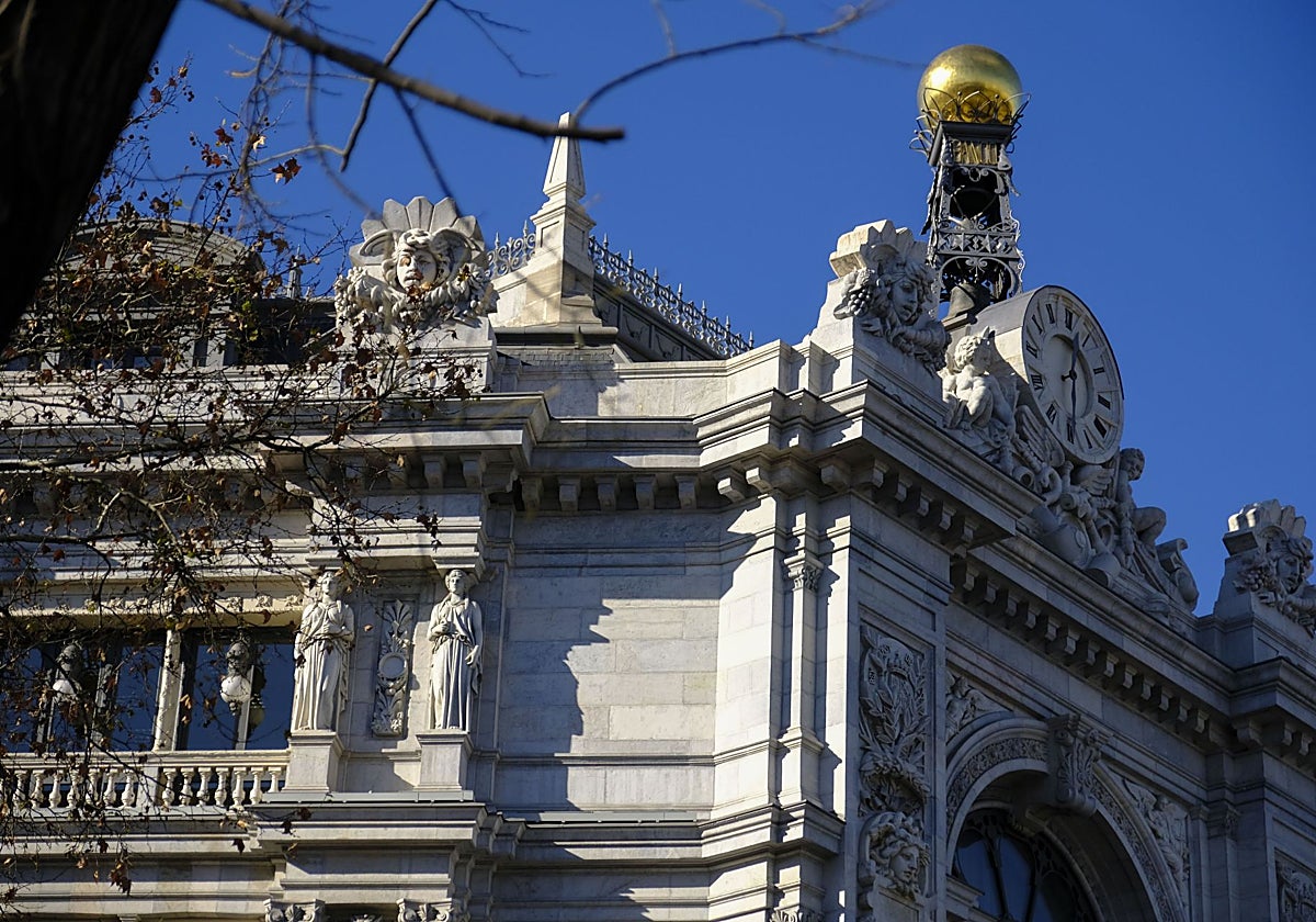 Fachada de la sede del Banco de España.