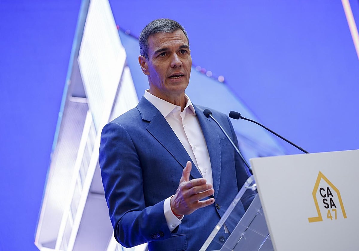Sánchez defiende intervenir «con todas las herramientas posibles» un mercado de la vivienda «roto»