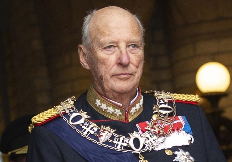 Retrato oficial del rey Harald V de Noruega, de 2022