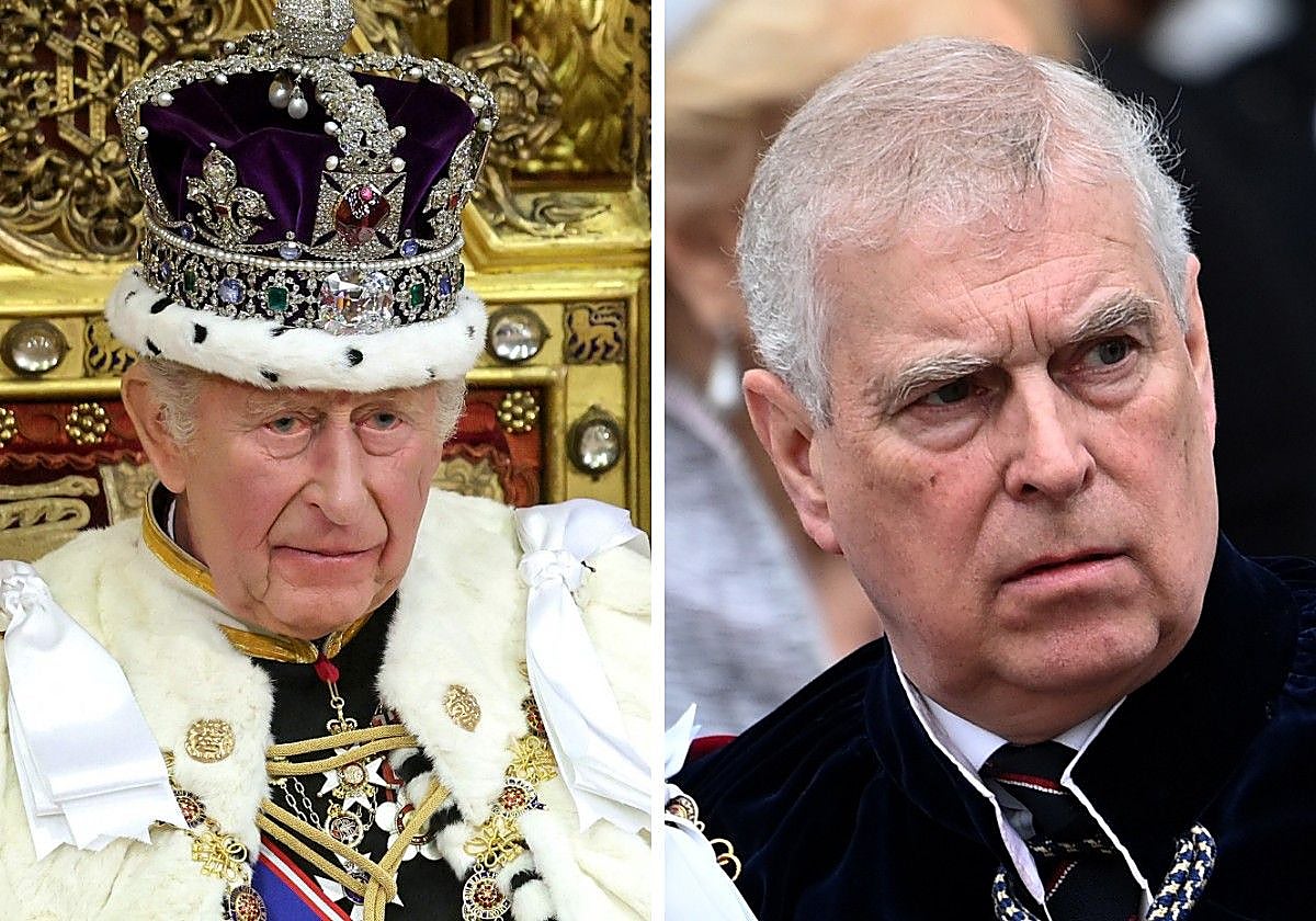 Carlos III y el expríncipe Andrés.