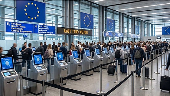 El caos aeroportuario que se avecina este verano: las aerolíneas exigen la retirada del nuevo control biométrico