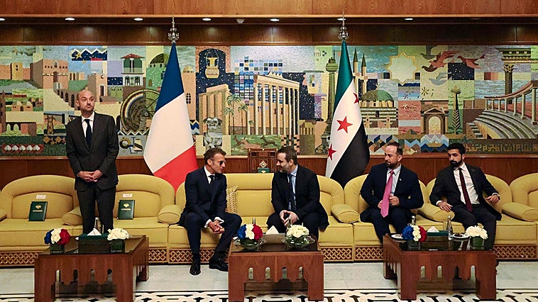 Macron se convierte en el primer mandatario europeo que visita la nueva Siria
