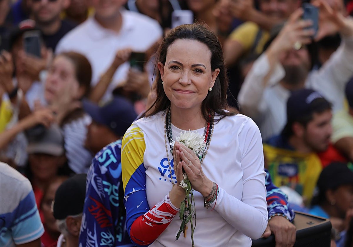 La líder de la oposición venezolana María Corina Machado.