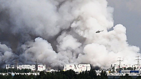 Ucrania golpea en San Petersburgo otro centro logístico del Amazon ruso
