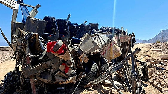 Al menos 22 muertos y 28 heridos en un accidente de autobús en Egipto