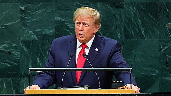Donald Trump ante la Asamblea General de la ONU en Nueva York.