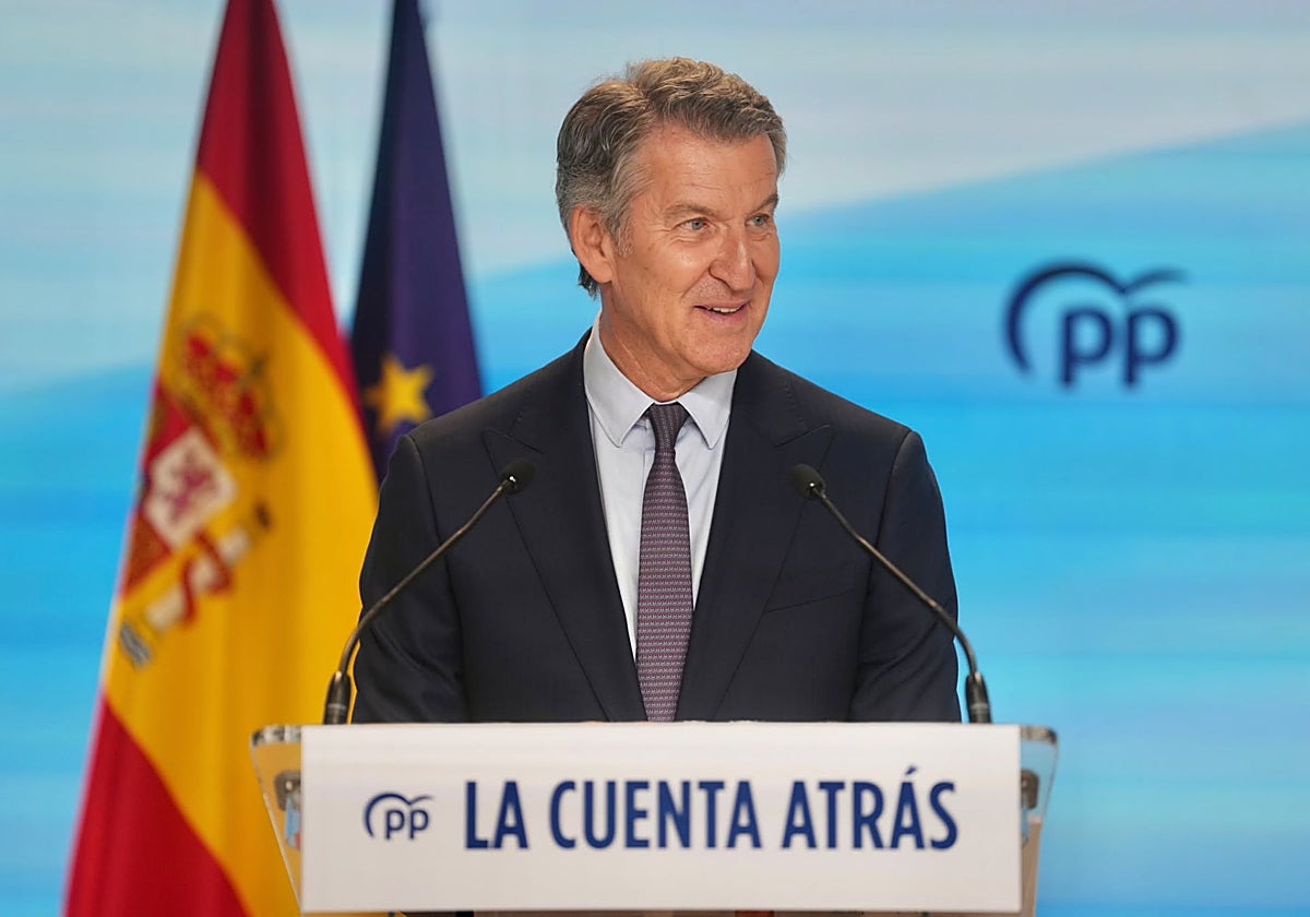 Feijóo da por hecha la cuenta atrás de Sánchez y confía en que los imputados por corrupción «canten»
