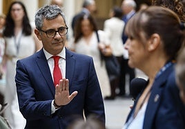 El ministro de la Presidencia, Justicia y Relaciones con las Cortes, Félix Bolaños