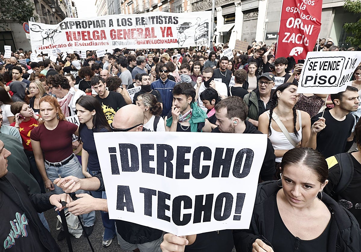 Los concentrados por la vivienda calientan motores este sábado para una huelga general