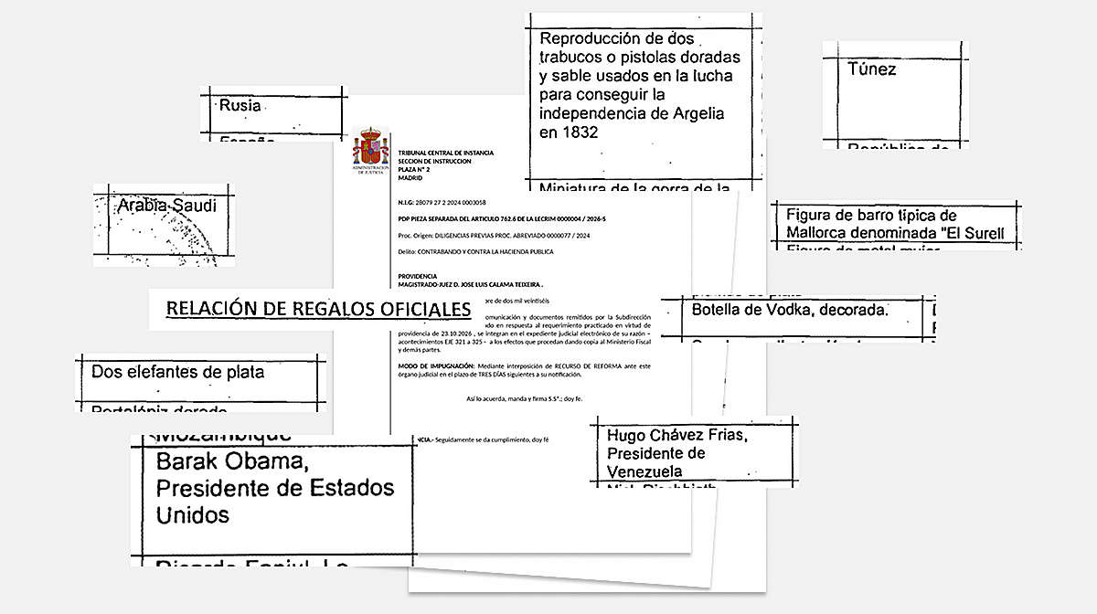 Este es listado de los 516 regalos oficiales a Zapatero: Vodka, sables, un botijo, un ladrillo… y relojes saudíes