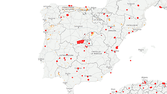Consulta cómo avanza el fuego, las hectáreas afectadas y el mapa de riesgo