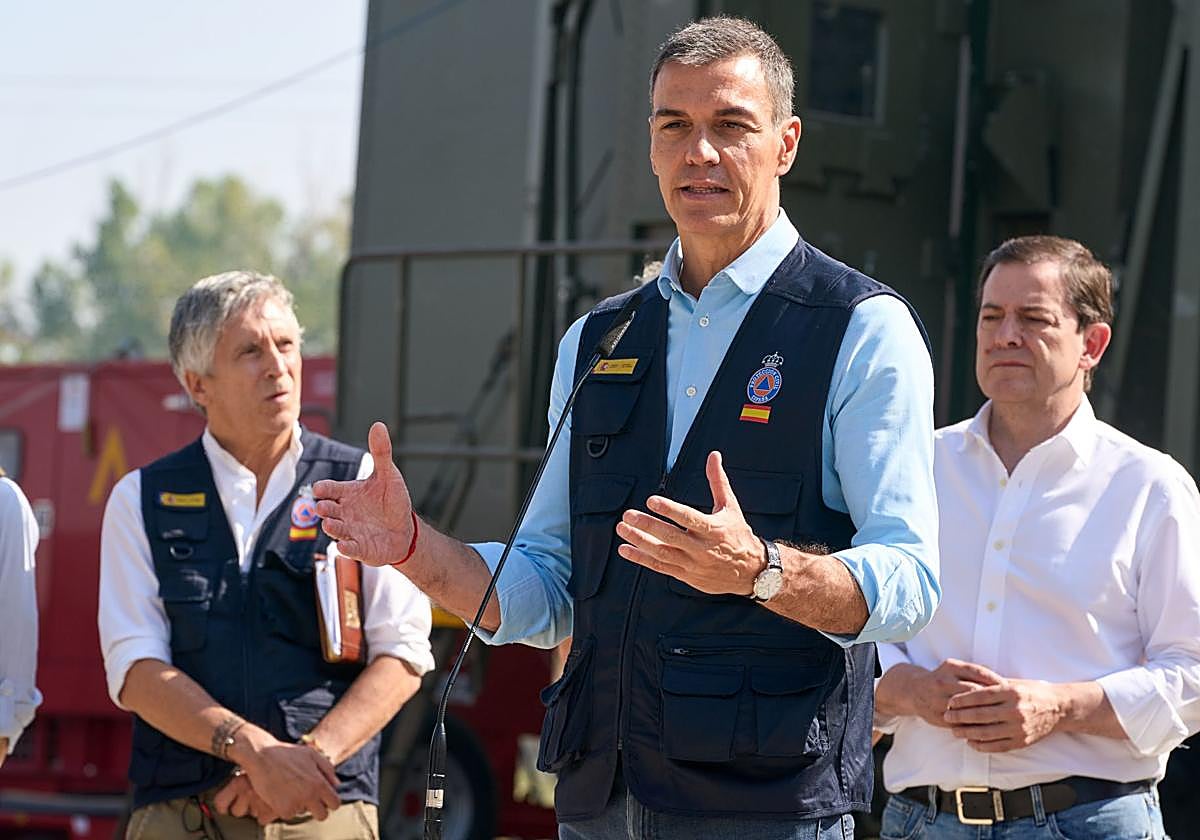 Sánchez anuncia el fin de la emergencia nacional por los incendios en Madrid y Ávila
