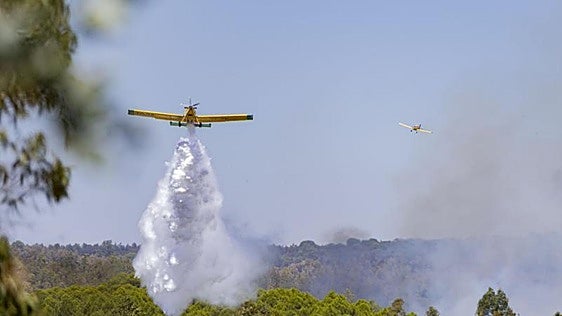 Sanz confirma «avances» en el incendio de Niebla (Huelva) aunque con «incertidumbre» ante otro cambio de viento