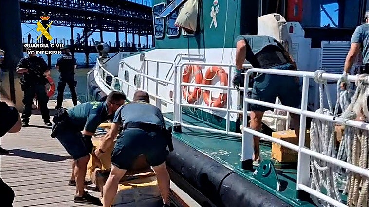 La Guardia Civil interviene más de 800 kilos de cocaína en Huelva