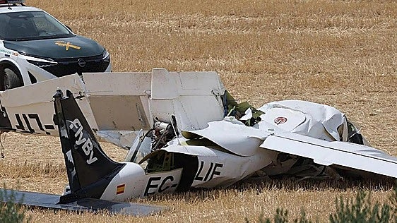 Un alumno y un instructor de la escuela de pilotos FlyBy, heridos en un accidente de avioneta en Viana, Navarra