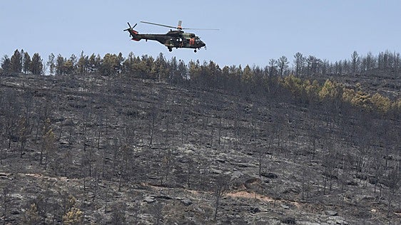 El incendio de Huesca sigue activo con 17.500 hectáreas quemadas y mantiene evacuadas a 1.046 personas
