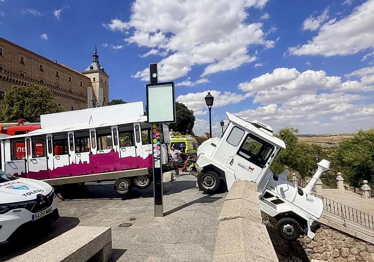 Herido un turista italiano en Toledo tras ser arrollado por un tren turístico