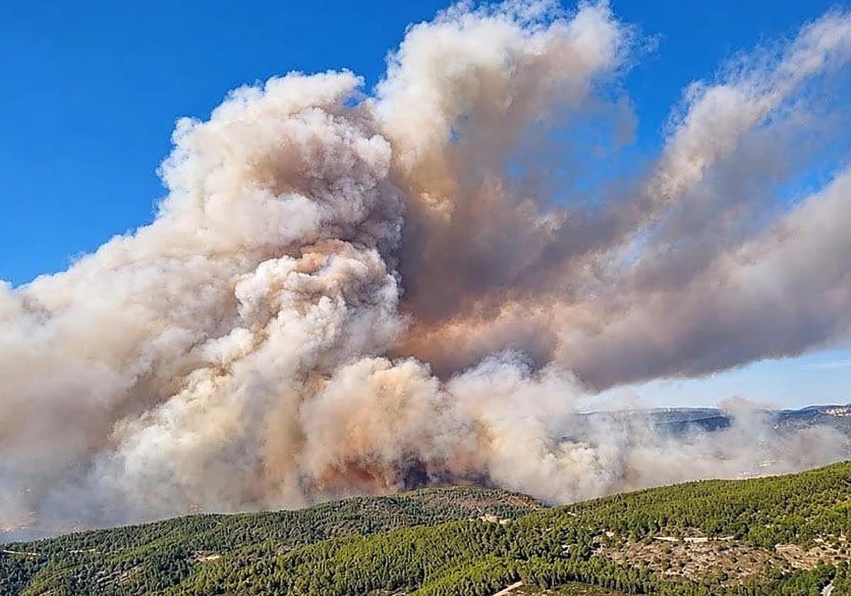 La UME se moviliza para luchar contra el incendio descontrolado de Valencia