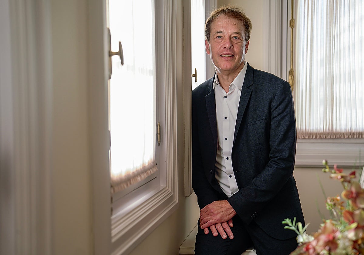 Sven Beckert, fotografiado en la Fundación Rafael del Pino.