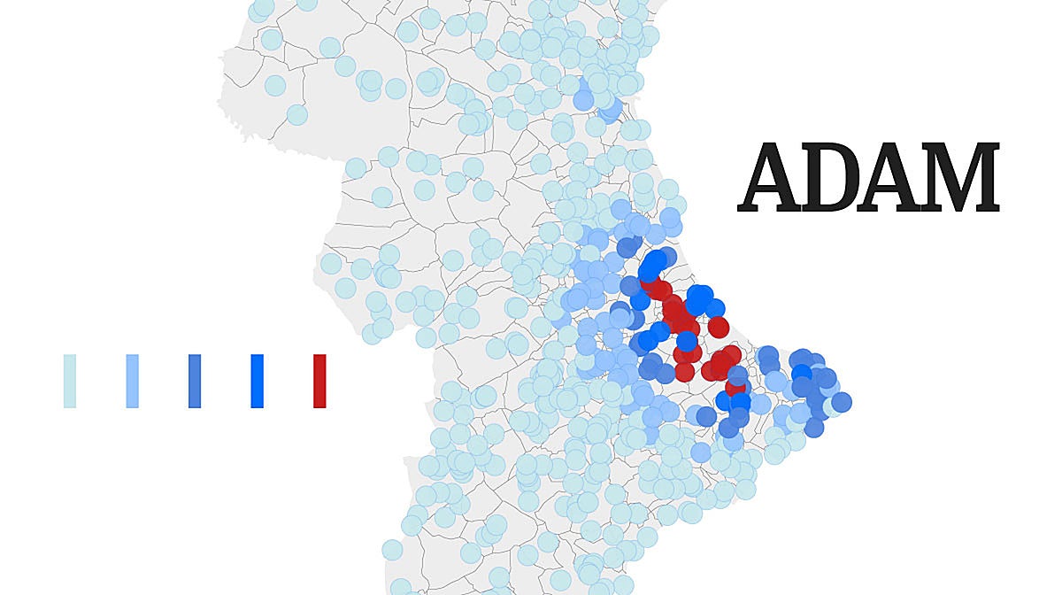 Gráficos de la dana que inunda la Comunidad Valenciana: fallecidos, precipitaciones y avisos