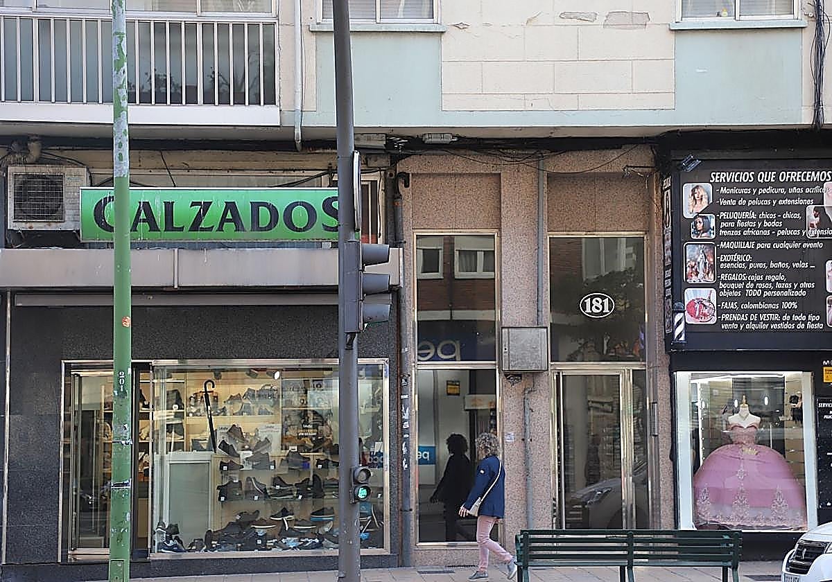 Portal de la calle Vitoria (Burgos) en el que ocurrieron los hechos.