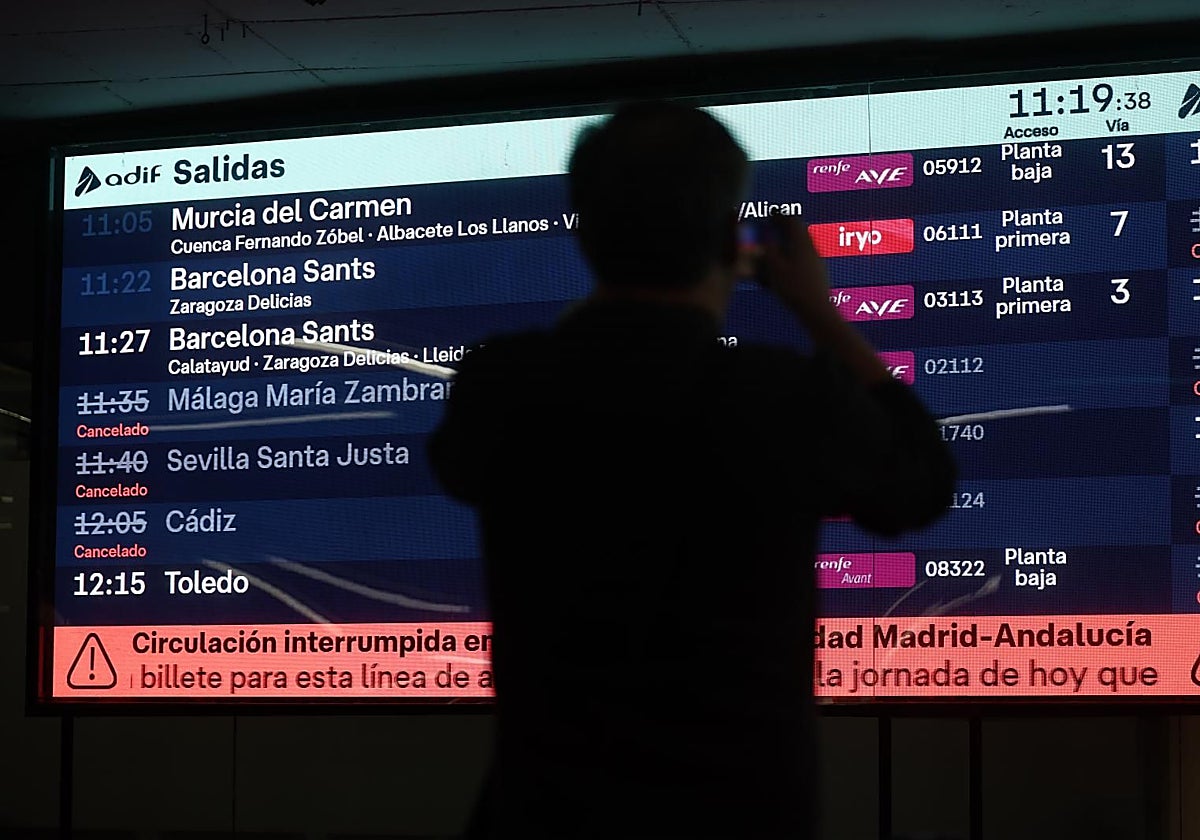 Caos en Atocha tras accidente de tren