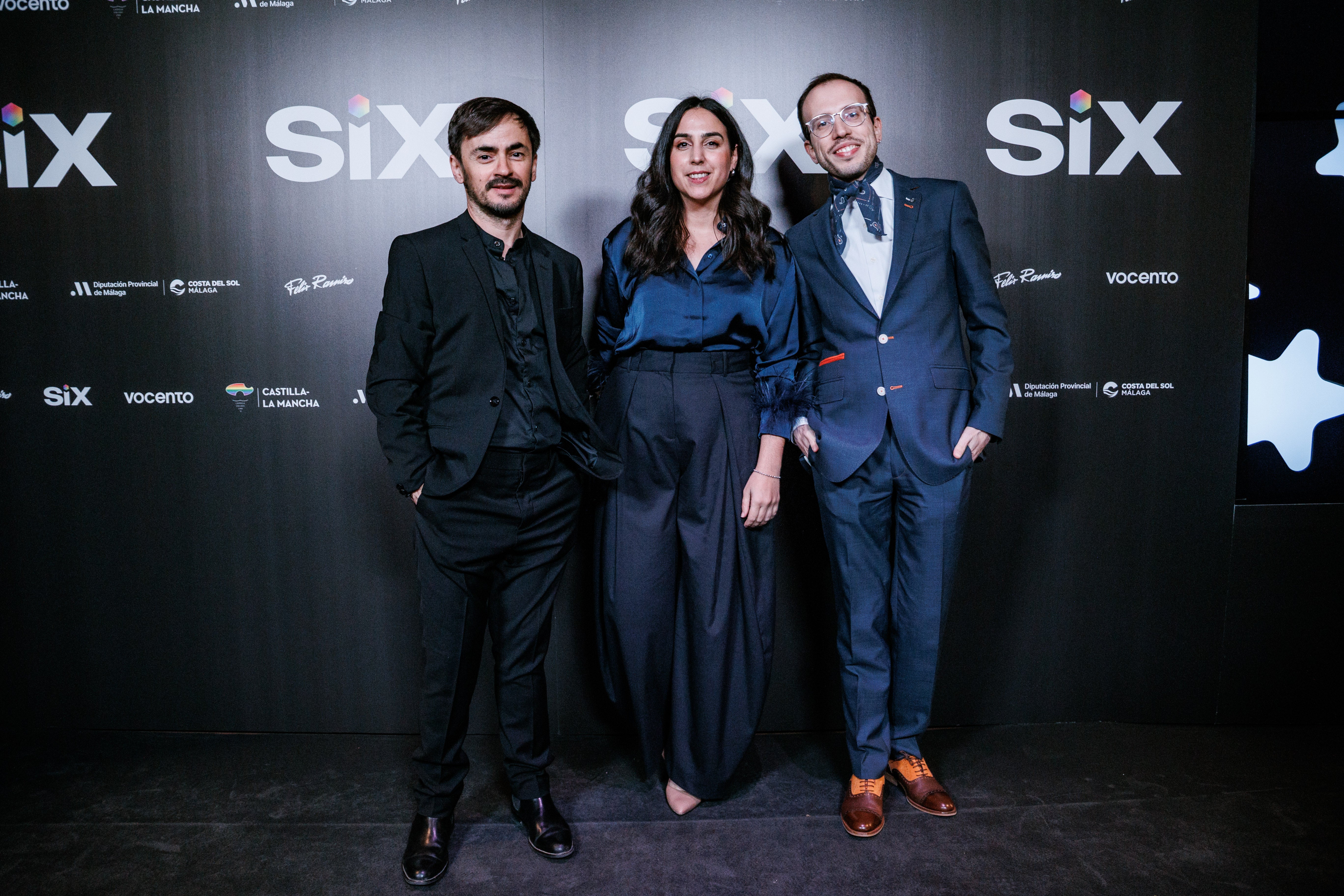 Los periodistas Alejandro Sánchez, Sara Belled y Guillermo Villar.
