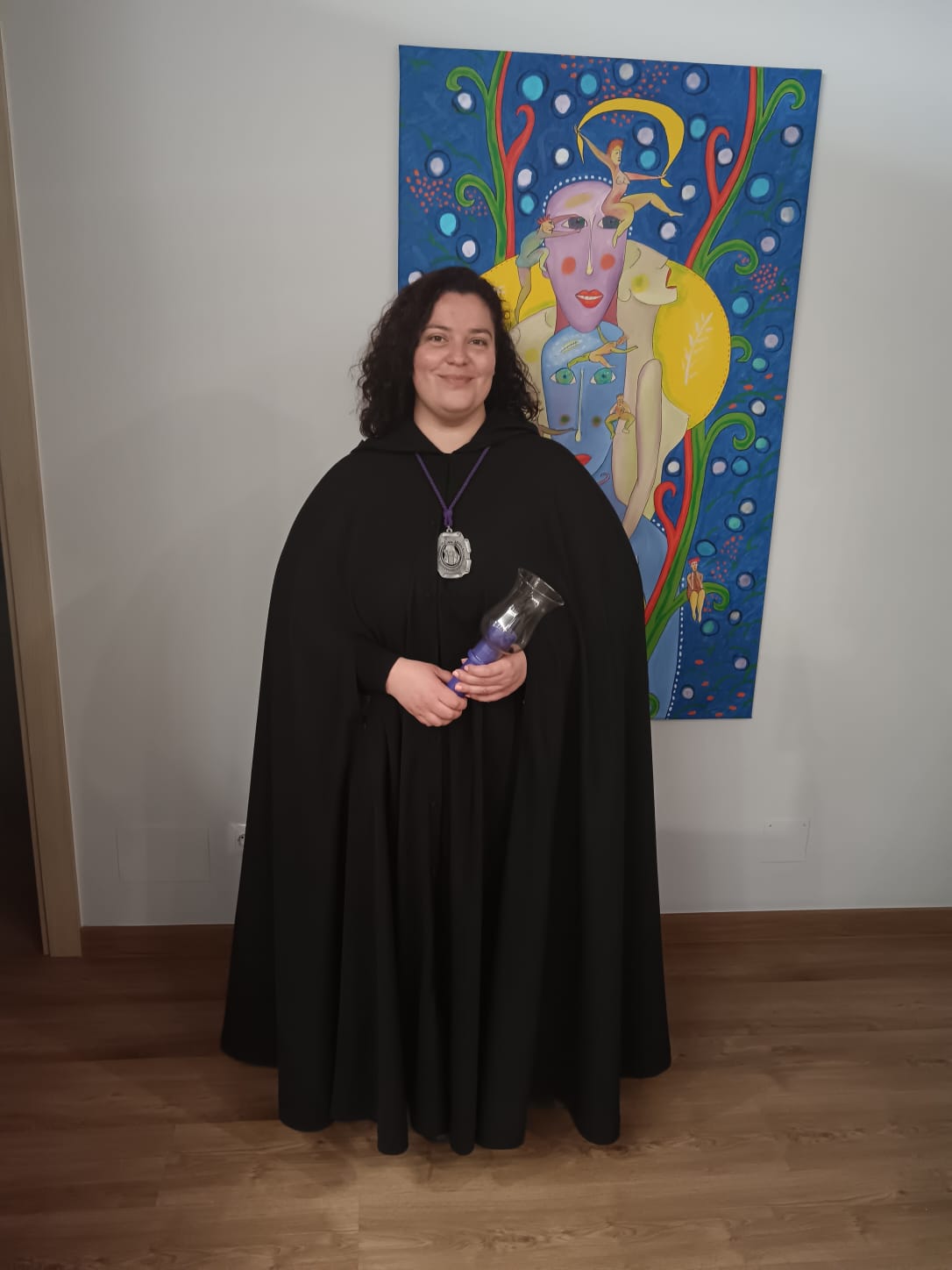 Bea Cepeda con su hermandad zamorana.