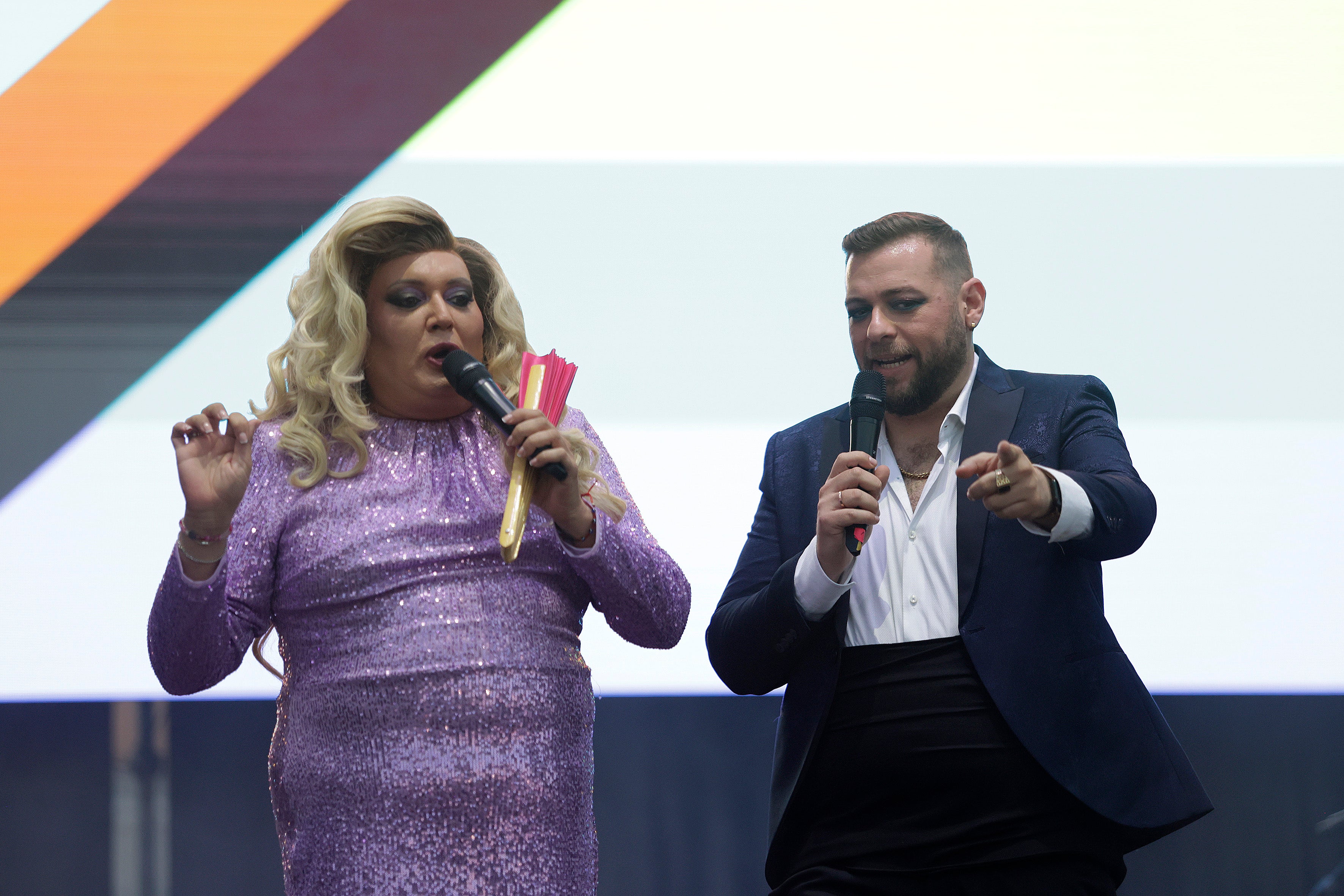 Xenon Spain e Iván Gelibter, durante el Pride de 2024. Migue Fernández