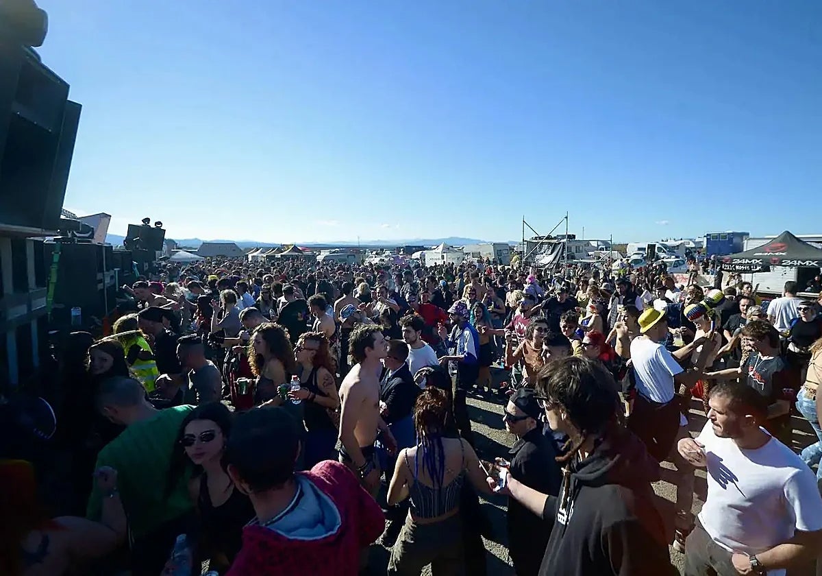 Una rave celebrada en Fuente Álamo, Murcia.