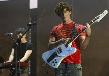 El cantante Guitarricadelafuente durante un concierto en Primavera Sound.