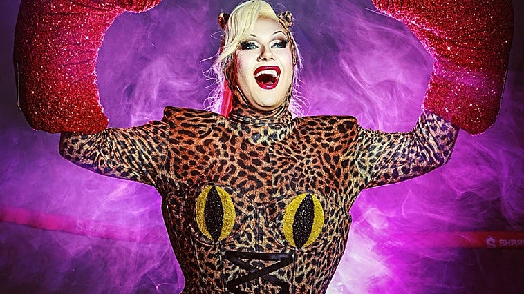Estrella Xtravaganza, con uno de los looks que lució durante el concurso.