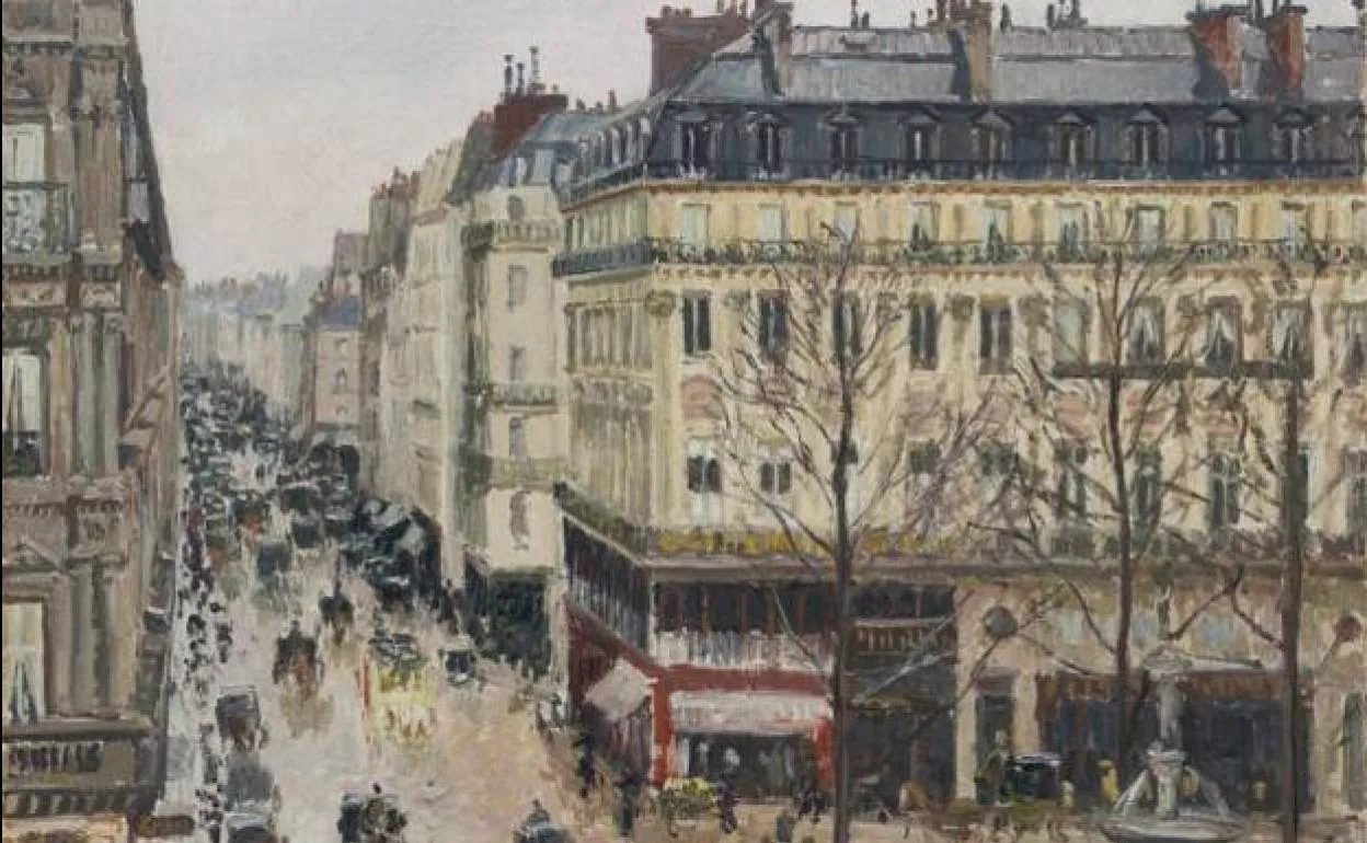 'Rue Saint-Honoré por la tarde. Efecto de lluvia', de Camille Pissarro (1897).